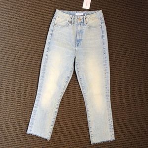 NWT Good American High Waisted Cut Hem